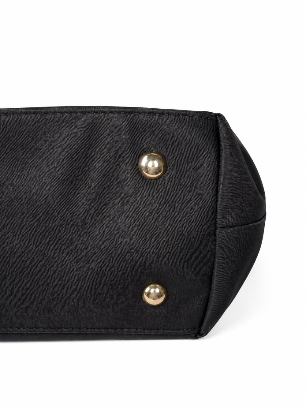 Michael Kors Black Nylon Tote with Gold Accents - Picture 4 of 8